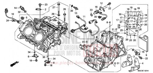CARTER MOTEUR (VFR1200FD) VFR1200FDD de 2013